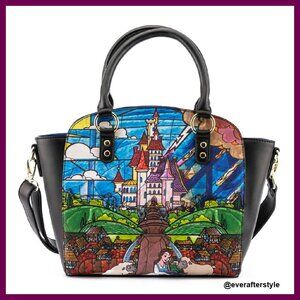Stained Glass Castle Crossbody Bag Elegant Disney Princess Fandom Purse
